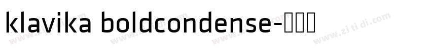 klavika boldcondense字体转换
